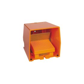   Schneider XPER510 - Pedál, fém, narancs, 1N/C+N/O, burkolt, reteszelt