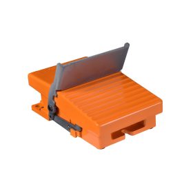   Schneider XPER810 - Pedál, fém, narancs, 1N/C+N/O, reteszelt