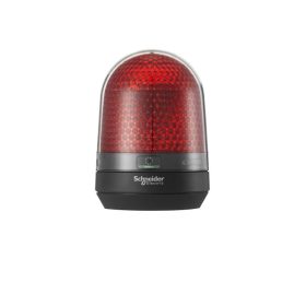  Schneider XVR3B04 - Multifunkciós forgó jelzőegység, LED, 100mm, IP65, piros, 12-24VAC/DC