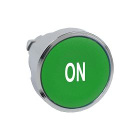   Schneider ZB4BA341 - Nyomógombfej jelölt fedőlappal, zöld