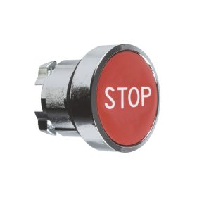   Schneider ZB4BA434 - Nyomógombfej jelölt fedőlappal, piros