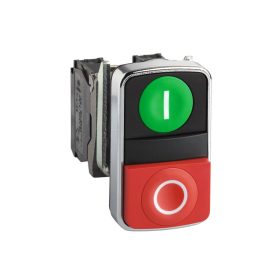 Schneider ZB4BA7341 - Fém dupla fejű nyomógomb