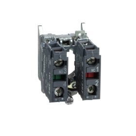 Schneider ZB4BZ105 - Nyomógomb aljzat, 1N/O+1N/C