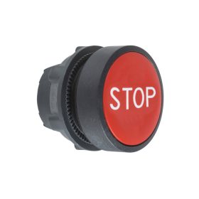   Schneider ZB5AA434 - Nyomógombfej jelölt fedőlappal, piros