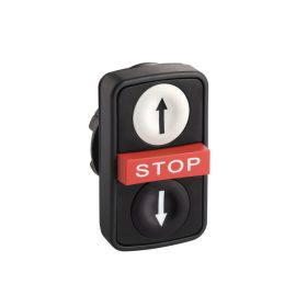 Schneider ZB5AA71124 - Kettősfejű nyomógomb, műanyag