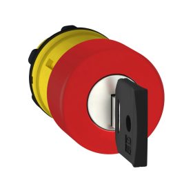 Schneider ZB5AS934 - Kulcsos vészgombfej, piros