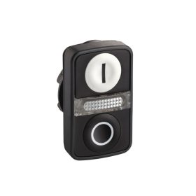 Schneider ZB5AW7A1721 - Kettősfejű nyomógomb, műanyag