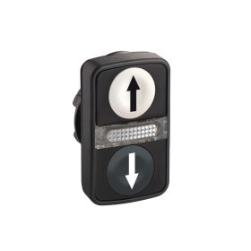 Schneider ZB5AW7A1724 - Kettősfejű nyomógomb, műanyag