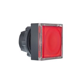   Schneider ZB5CW343 - Világító nyomógombfej piros, szögletes