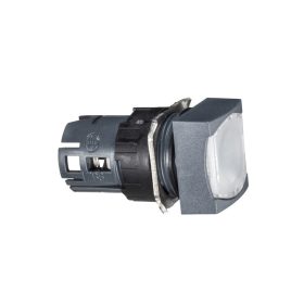   Schneider ZB6CW1 - Világító nyomógombfej négyzetes, fehér