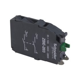 Schneider ZBE203 - Érintkezőblokk, 2N/O
