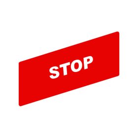 Schneider ZBY02304 - Felirati címke "STOP"