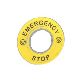 Schneider ZBY9320 - 3D felirati címke EMERGENCY STOP