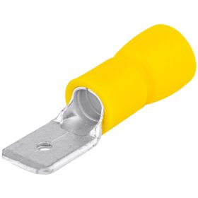   Szigetelt rátolható csatlakozó csap, sárgaréz, sárga - SCS6