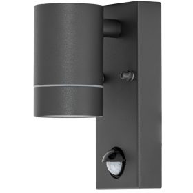   Oldalfali spot lámpatest mozgásérzékelővel, kültéri,antracit - SPGU10IPFS1A