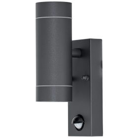   Oldalfali spot lámpatest mozgásérzékelővel, kültéri,antracit - SPGU10IPFS2A