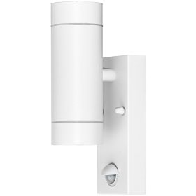   Oldalfali spot lámpatest mozgásérzékelővel, kültéri, fehér - SPGU10IPFS2F