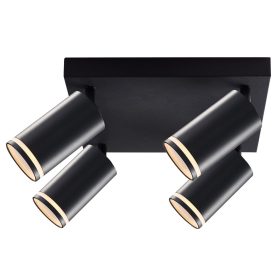   Mennyezeti állítható spot lámpatest, fekete - SPGU10LMAN4B