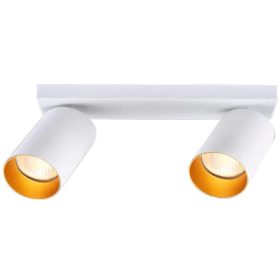   Mennyezeti állítható spot lámpatest, fehér, arany reflektor - SPGU10MA2GW