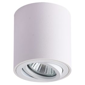   Mennyezeti spot lámpatest, hengeres, dönthető, fehér - SPGU10MDW
