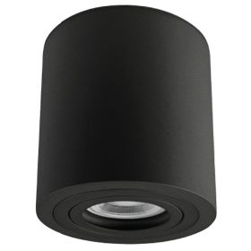   Mennyezeti védett spot lámpatest, hengeres, fekete - SPGU10MIPB