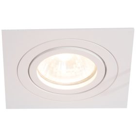   Süllyesztett spot lámpatest, négyzetes, dönthető, fehér - SPND1W