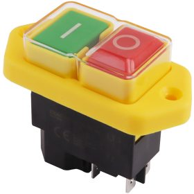   Relés biztonsági kapcsoló, csavarozható, sárga kerettel - SSTM-04