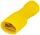 Teljes szigetelésű rátolható csatl. hüvely, sárgaréz, sárga - STCSH6