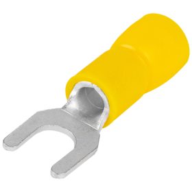   Szigetelt villás saru, ónozott elektrolitréz, sárga - SV3