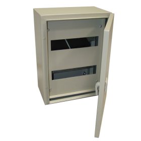 Fém elosztószekrény, maszkos, acél, szürke - TFE605020M