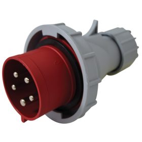   Fázisfordítós ipari csatlakozó dugó külső tömszelencével - TICS-0252PF