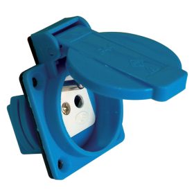   Beépíthető csatlakozóaljzat, csapos védőérintkezővel, kerek - TICS-105SF