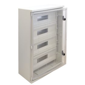   Műanyag elosztószekrény maszkos átlátszó ajtóval - TME705025MT