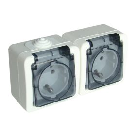 Falon kívüli kettős csatlakozóaljzat - TR-PH02