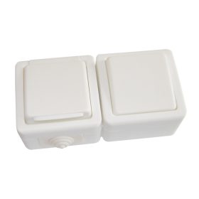   Falon kívüli kétpólusú kapcsoló+csatlakozóaljzat - TR-PH11