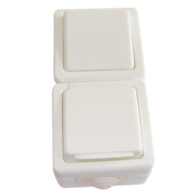   Falon kívüli váltókapcsoló+csatlakozóaljzat, függől., csapos - TR-PHF08V