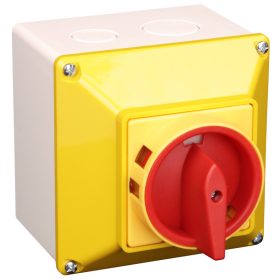   Tokozott biztonsági lakatolható szakaszoló kapcsoló, sárga - TSS-32/4T65S