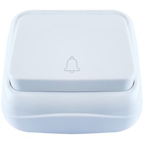   Falon kívüli nyomókapcsoló csengő jellel (tapétakapcsoló) - TTK-04B