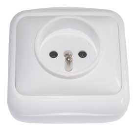   Falon kívüli csatlakozóaljzat, csapos (tapétakapcsoló) - TTK-12