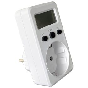 LCD kijelzőjű dugaszolható fogyasztásmérő - TVOD01