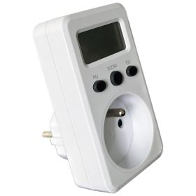 LCD kijelzőjű dugaszolható fogyasztásmérő - TVOD01F