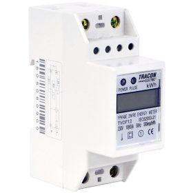   LCD kijelzésű fogyasztásmérő,közvetlen, 1 fázisú, 2 modul - TVOF12