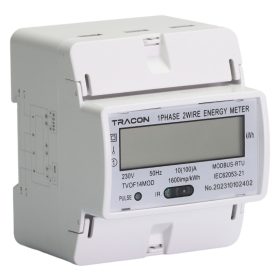   LCD kijelzésű fogyasztásmérő,közvetlen, MODBUS, 1F, 4 modul - TVOF14MOD
