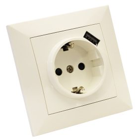 Süllyesztett csatlakozóaljzat USB töltővel - USB-21